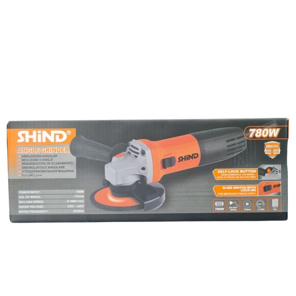 SHIND 780W Angle Grinder with Vibration Control