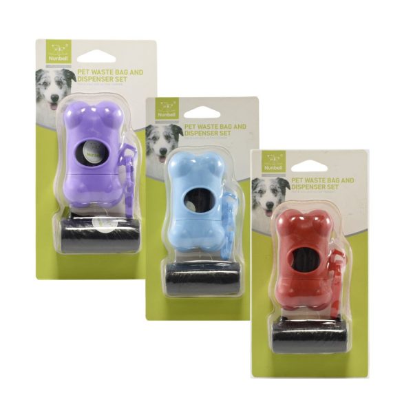 Nunbell Bone-Shaped Pet Waste Bag Dispenser