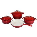 7-Piece Cast Iron Pot & Pan Set