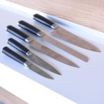 6pc Forged Handle Black Knife Set - Image 3