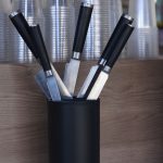 6pc Forged Handle Black Knife Set - Image 5