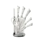 9pcs Knives Set with Holder - Image 2