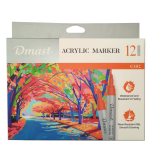 DMAST ACRYLIC MARKER – 12 COLORS