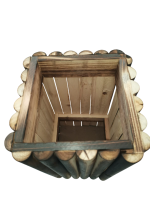 WOODEN FLOWER VASE – SET OF 2 - Image 2